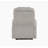 Power Recliner Chair Swivel, Upholstered 360° Swivel Recliner With Gold 5-Star Base, Light Grey, Smooth Motion And Ergonomic Design
