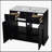 Solid Wood Frame Bathroom Storage Cabinet-1466384062