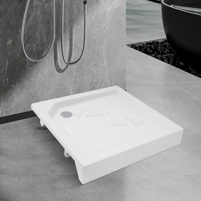Shower Base, Shower Tray, White Bathroom Shower Tray (33.46*33.46*5.51In)