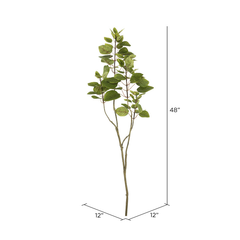Artificial 4' Cotinus Coggygria Branch, Green