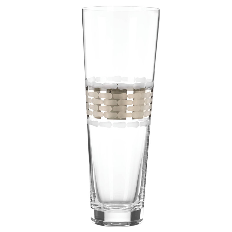 Vase de table en verre 13,75 po Truro, Platine