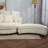 Slipcovered Barrel Chair With Ottoman-1758985894