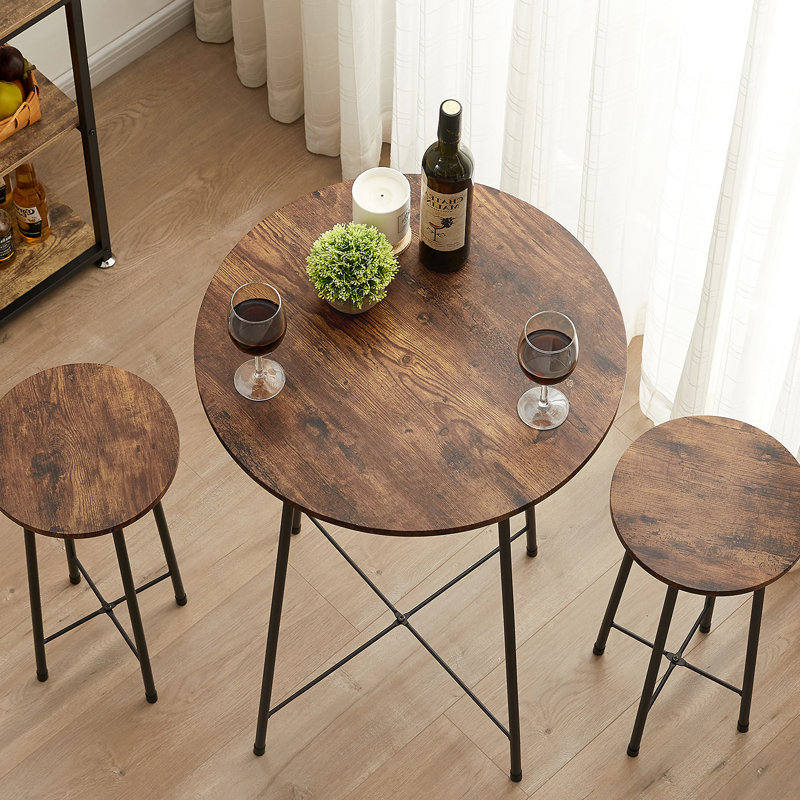 Rayshad 2- Person Counter Height Dining Set, Brown/Black