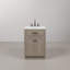 Chestnut 24" Carrara White Marble Countertop Bath Vanity with Faucet-1893509334-1969566195
