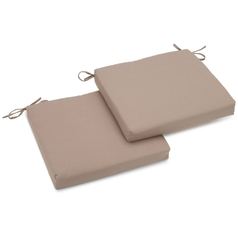 Outdoor 3'' Seat Cushion, Toffee, Twill