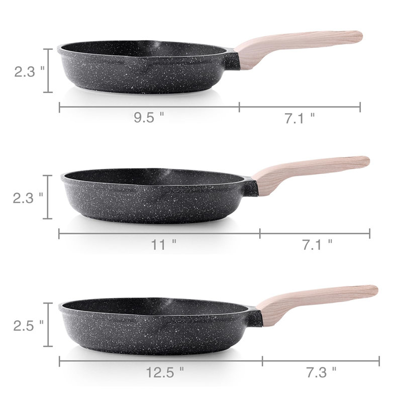 3 - Piece Non-Stick Aluminum Cookware Set
