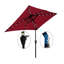 Parasol d'extérieur à DEL solaire 10 x 6,5T avec manivelle et bouton poussoir inclinable pour la cour-714848623
