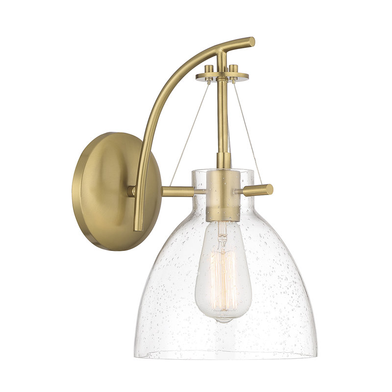 Arrindell Metal Armed Sconce in Brass, Brass
