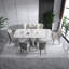 Ensemble de table de salle à manger rectangulaire léger et luxueux-102771725
