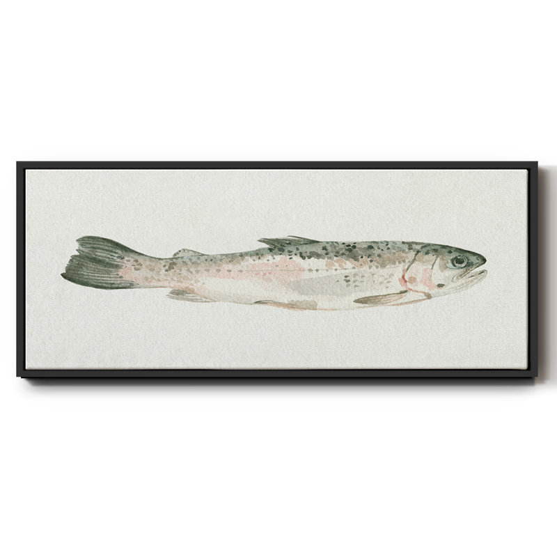 Fresh Catch I, reproduction d'art sur toile, H 20 po x l 50 po x P 1,5 po, Noir