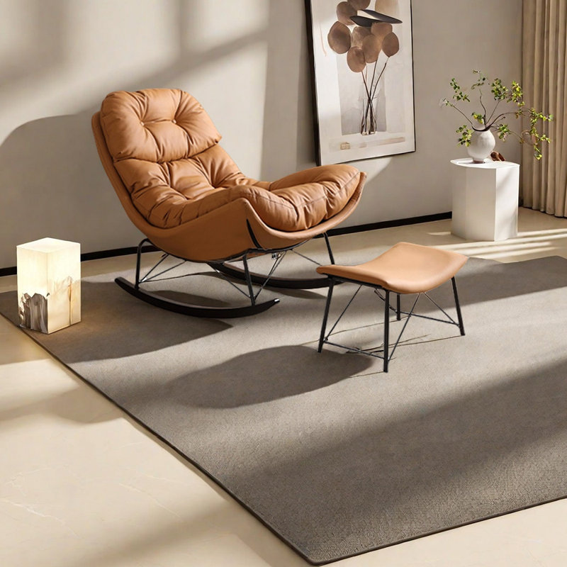 Chaise berçante ergonomique en acier au carbone