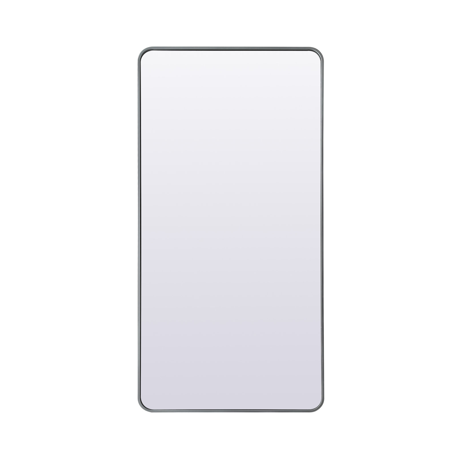 Sabine Metal Rounded Rectangle Wall Mirror, 32" x 24", Brass