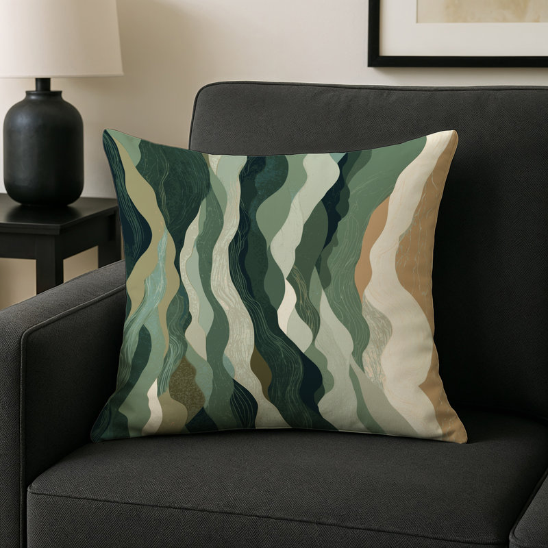 Radiant Drift Indoor And Outdoor Throw Pillow, Square 16"