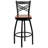 Cammie 'X'' Back Swivel Metal Barstool-105662712-105662716