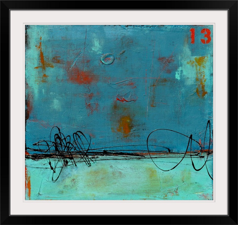 « i » par erin ashley, reproduction d’impression Bay Marina, H 48 po x l 48 po x P 1,25 po, Toile