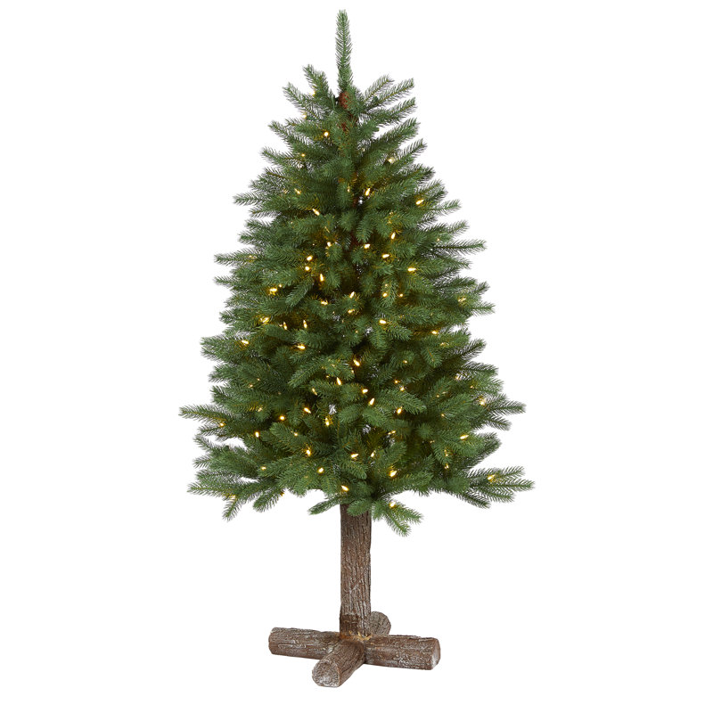 Sapin de Noël artificiel vert 5 'avec 200 lumières claires