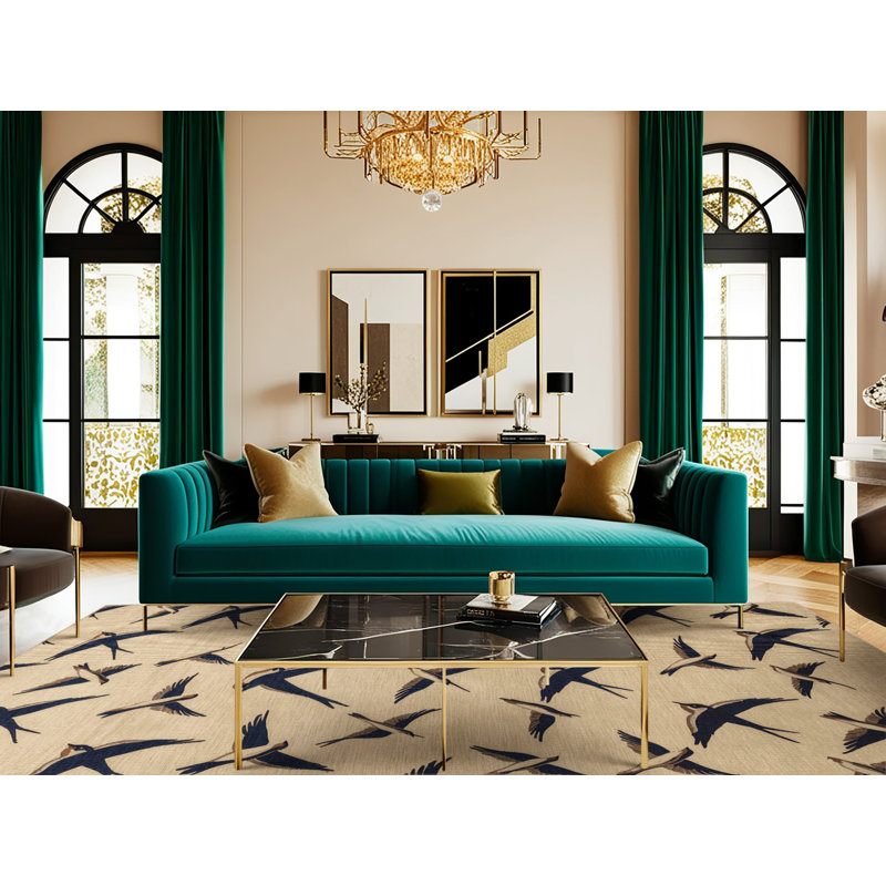  Tapis lavable laveux Welcome Swallow Birds, Rectangle de 5 pi x 8 pi