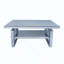Table basse moderne carrée de luxe avec table basse en verre trempé et salon