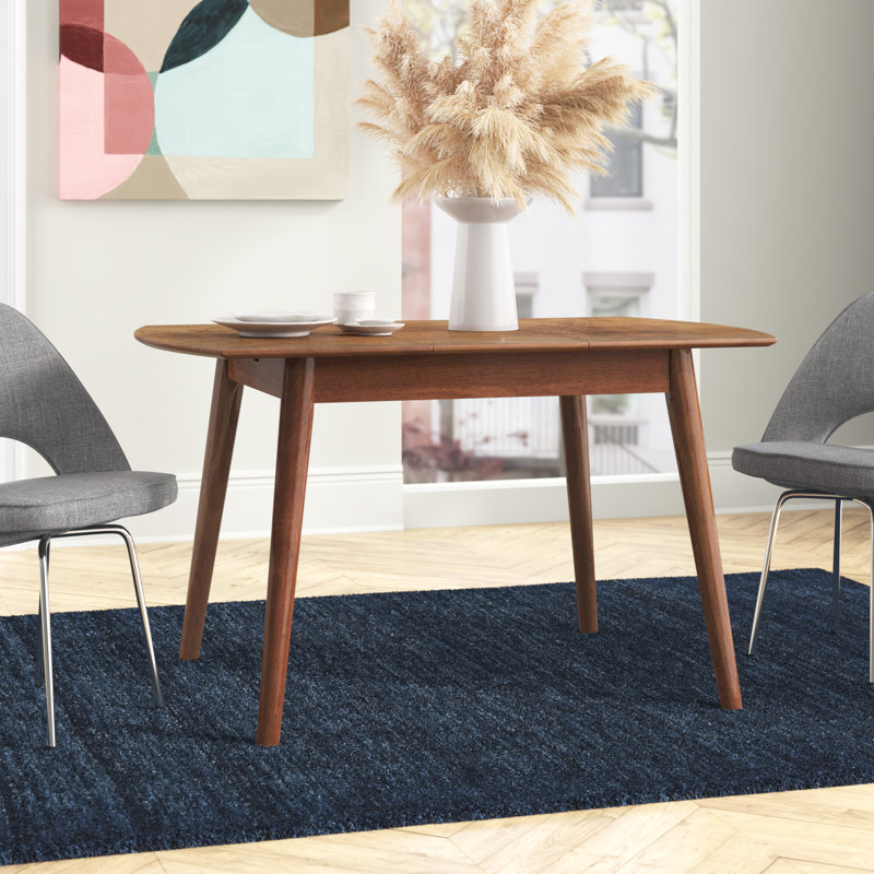 Halladay Extendable Solid Wood Base Dining Table