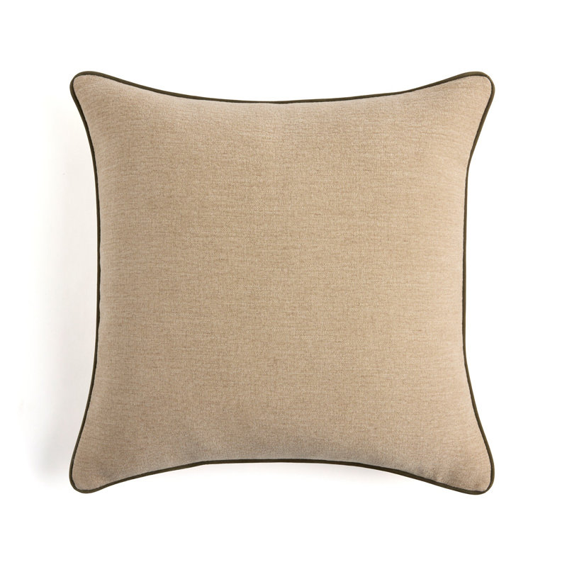 Vienna Square Throw Pillow, Laughlin Natural, Square 22"