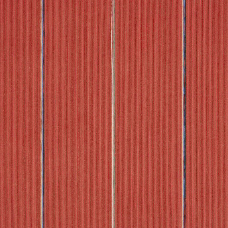 Schumacher X Backdrop Draper Stripe Wallpaper, Red