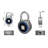 Aliciah Smart Fingerprint Padlock with Bluetooth