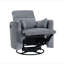 Mobilier de salon en velours côtelé gris-121071696