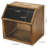 Rustic Wooden Tip & Donation Box – Suggestion, Prayer, and Fundraising Drop Box with Chalkboard Label and Lock