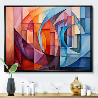 Cubisme arc-en-ciel II - décoration murale cubisme