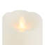 Unscented Realistic-Flame LED Wax Pillar Candles