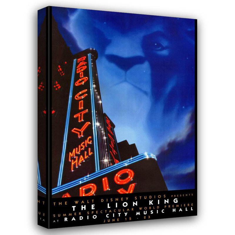 Radio City Music Hall, H 24 po x l 16 po