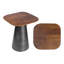Table de bout carrée en bois de manguier massif de 18 po Skye-1785439375