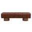 Banc de salle à manger rembourré pour la salle à manger, banc de repose-pieds sans assemblage pour le salon de la chambre à coucher, tabouret en polyuréthane, pieds en bois, capacité de poids de 300 lb-505164249-526371439