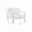 Chaise d'extérieur en aluminium