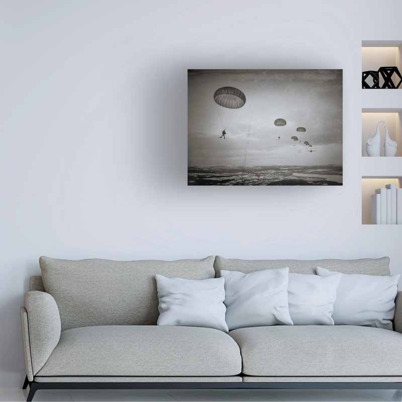 Art sur toile, «Bachelo 4» dans l'air, H 14 po x l 19 po
