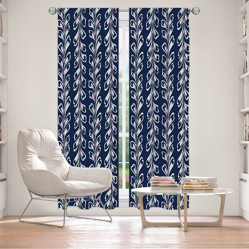 Roopa Room Darkening Curtain Pair, 20" W x 52" L