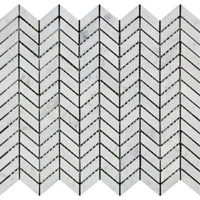 Carreaux de mosaïque en marbre et chevron en marbre