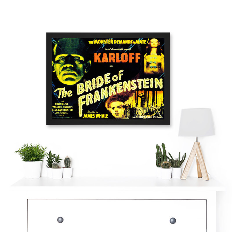 Movie Film Sequel Bride Frankenstein Karloff Whale Horror - Single Picture Frame Print
