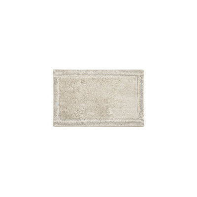 Tapis pour salle de bain 100% coton naturel, 3000 g / m², 21 x 34 po, réversible, moelleux et apaisant, lavable à la machine naturel, qualité supérieure, texture