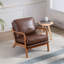 Chaise d'appoint rembourrée en bois avec coussins Gianni-102751768