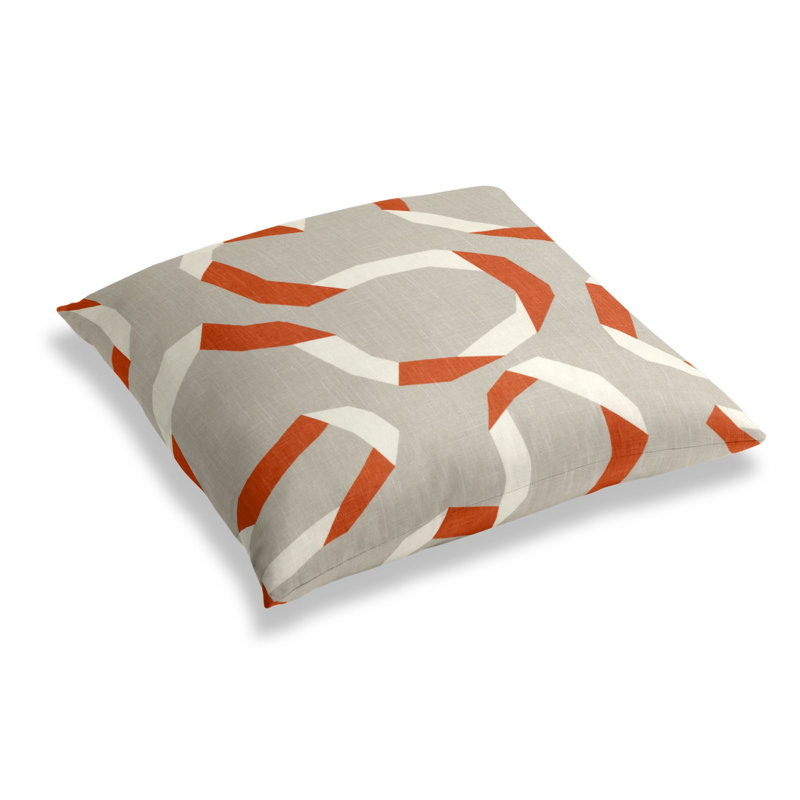 Square Pillow Cover & Insert, Orange