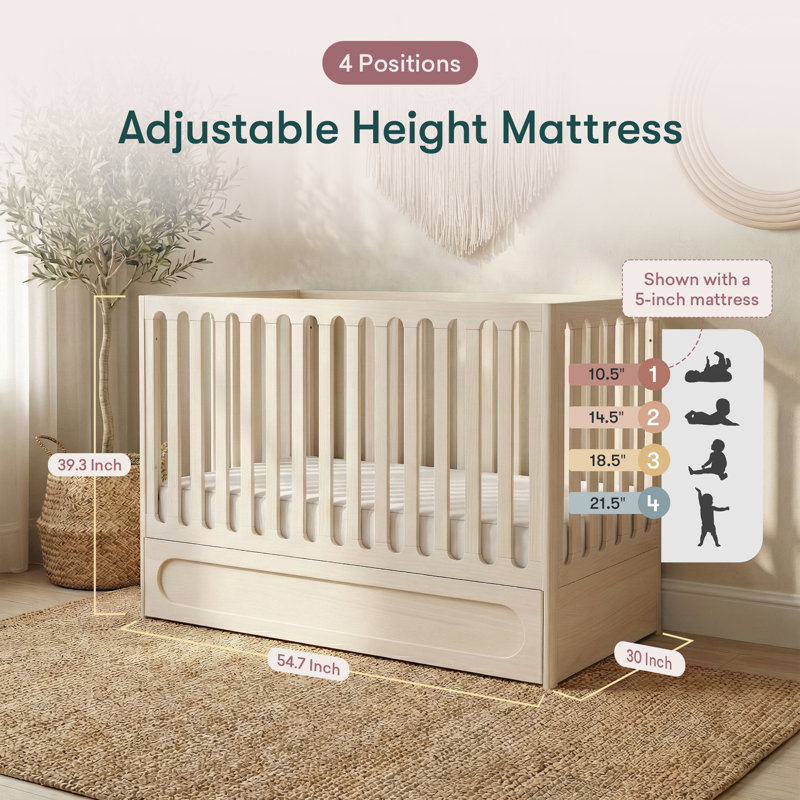 Lulla & Lulli Crib, Blond Wood 
