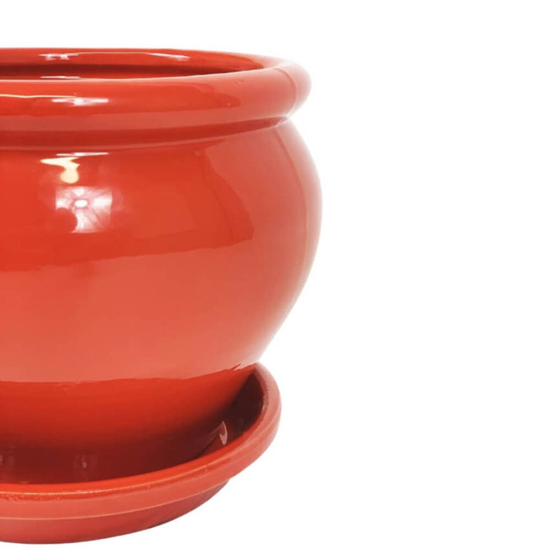 Daarina Handmade Pot Planter, Red