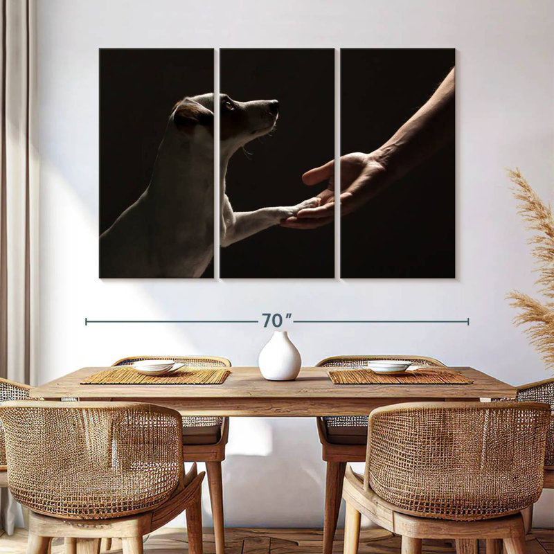 Dog Handshake, 42" H x 65" W