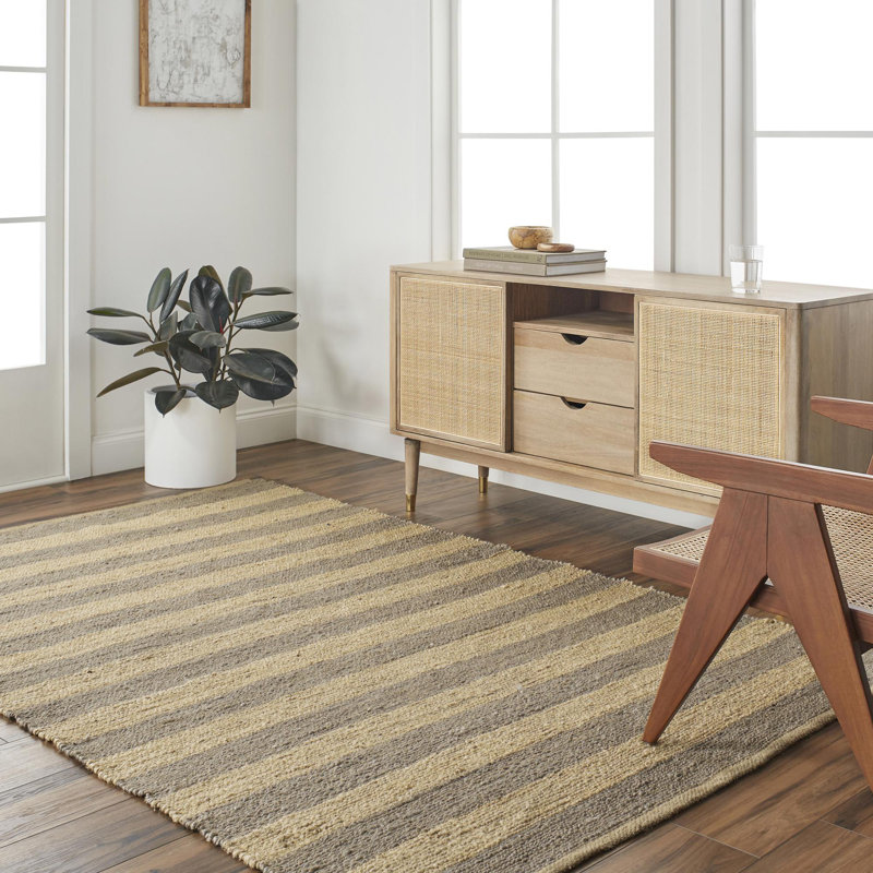 Ayleigh Natural Fibers Striped Indoor Rug, Rectangle 9' x 12'