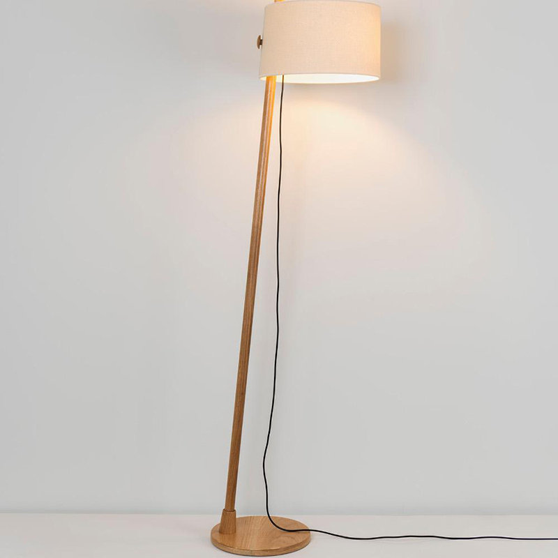 Linood 65.8268" Floor Lamp, Mink