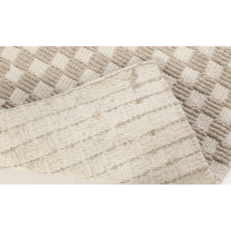 Modern One-of-a-Kind Rectangle 4'2" x 4'4" Flatweave Area Rug