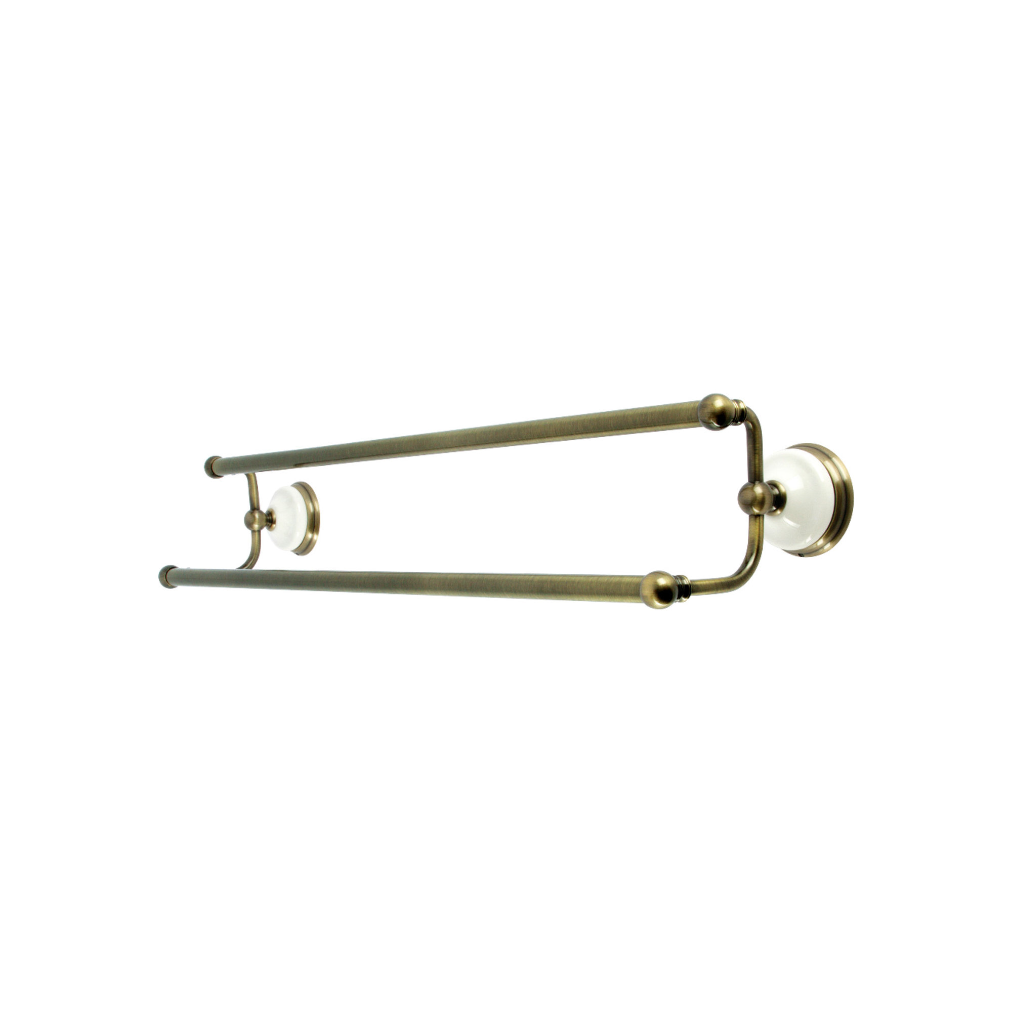 Kingston Brass Victorian 24-Inch Dual Towel Bar, Antique Brass
