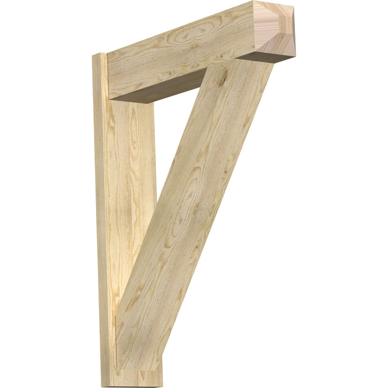 Artisan traditionnel en bois rustique, P 34 po x H 42 po, Sapin Douglas de 8 po (sciage brut)