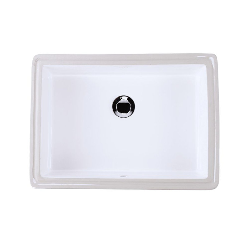 Cube 19.75'' L Bathroom Sink, White